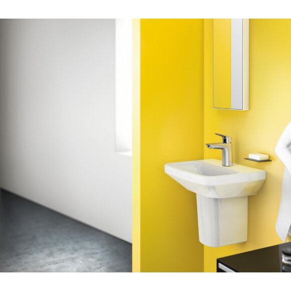 Смеситель hansgrohe Logis для раковины со средним изливом и сливным клапаном Push-Open, хром 71107000