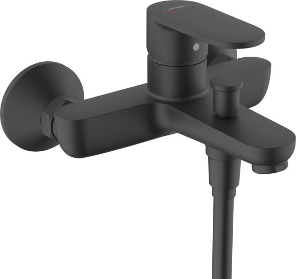 Смеситель для ванны Hansgrohe Vernis Blend без душевого гарнитура, чёрный матовый 71440670