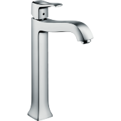 Смеситель hansgrohe Metris Classic для раковины с высоким изливом и сливным гарнитуром, хром 31078000 Смеситель hansgrohe Metris Classic для раковины с высоким изливом и сливным гарнитуром, хром 31078000