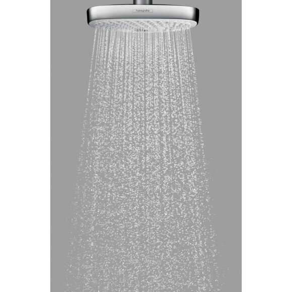 Верхний душ hansgrohe Raindance Select E 300 2jet потолочный, белый/хром 27384400