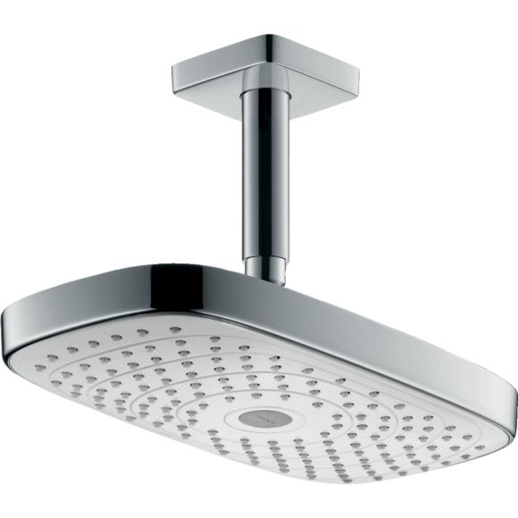 Верхний душ hansgrohe Raindance Select E 300 2jet потолочный, белый/хром 27384400