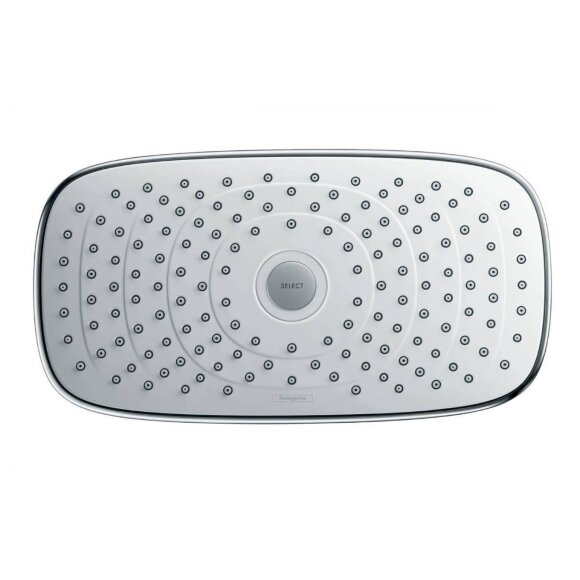 Верхний душ hansgrohe Raindance Select E 300 2jet потолочный, белый/хром 27384400