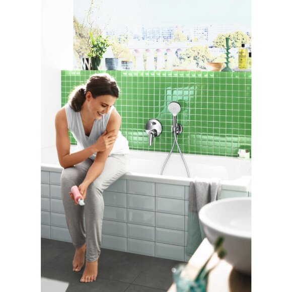 Шланговое подсоединение с держателем для душа hansgrohe Fixfit Porter S 26487000 Шланговое подсоединение с держателем для душа hansgrohe Fixfit Porter S 26487000