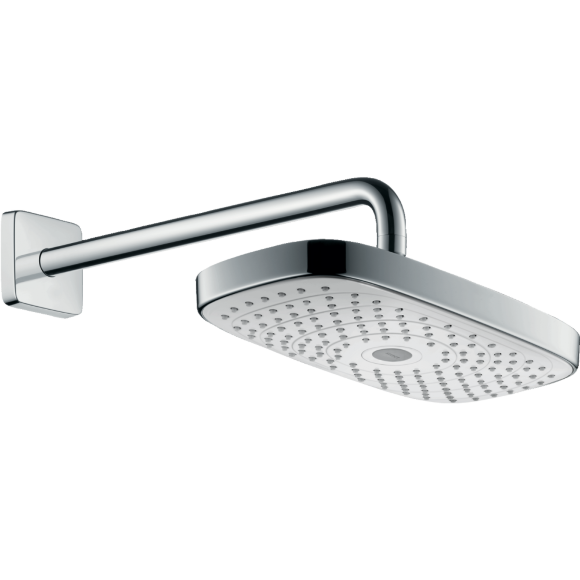 Верхний душ hansgrohe Raindance Select E 300 2jet, белый/хром 27385400