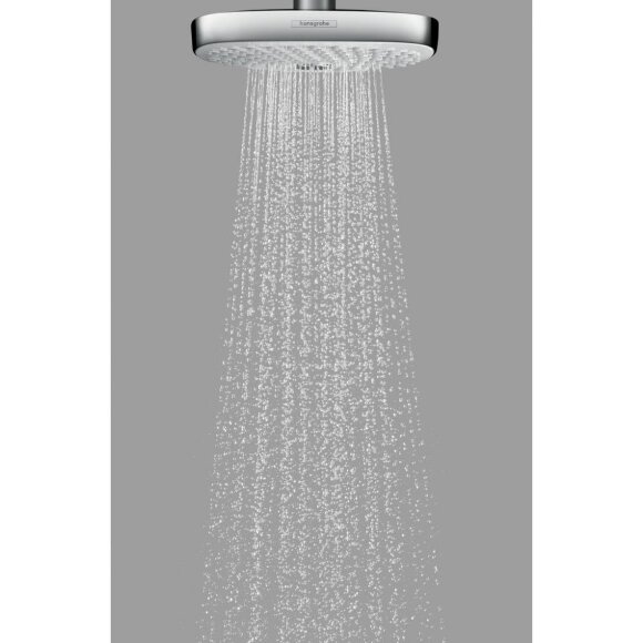 Верхний душ hansgrohe Raindance Select E 300 2jet, белый/хром 27385400