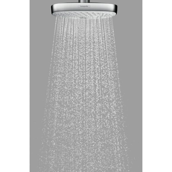 Верхний душ hansgrohe Raindance Select E 300 2jet, белый/хром 27385400