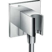 Шланговое подсоединение с держателем для душа hansgrohe Fixfit Porter Square 26486000 Шланговое подсоединение с держателем для душа hansgrohe Fixfit Porter Square 26486000