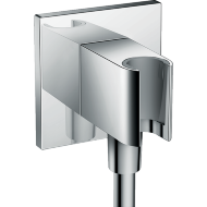 Шланговое подсоединение с держателем для душа hansgrohe Fixfit Porter Square 26486000 Шланговое подсоединение с держателем для душа hansgrohe Fixfit Porter Square 26486000