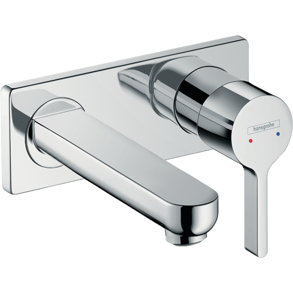 Смеситель hansgrohe Metris S для раковины настенный, хром 31162000 Смеситель hansgrohe Metris S для раковины настенный, хром 31162000