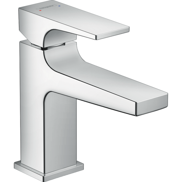 Смеситель для раковины 100, однорычажный, с рычаговой рукояткой, со сливным клапаном Push-Open, хром 32500000 Смеситель для раковины 100, однорычажный, с рычаговой рукояткой, со сливным клапаном Push-Open, хром 32500000