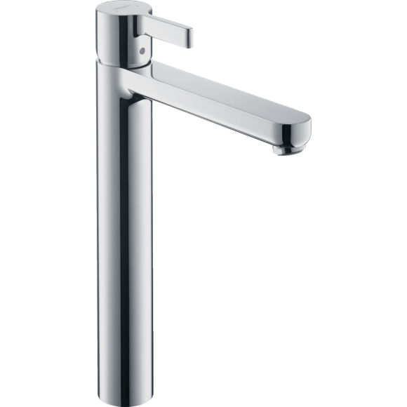 Смеситель hansgrohe Metris S для раковины с высоким изливом и сливным гарнитуром, хром 31022000 Смеситель hansgrohe Metris S для раковины с высоким изливом и сливным гарнитуром, хром 31022000