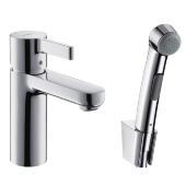 Смеситель hansgrohe Metris S для раковины с гигиеническим душем, хром 31160000 Смеситель hansgrohe Metris S для раковины с гигиеническим душем, хром 31160000