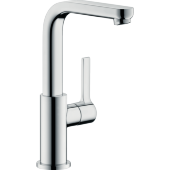 Смеситель hansgrohe Metris S для раковины с поворотным изливом и сливным гарнитуром, хром 31159000 Смеситель hansgrohe Metris S для раковины с поворотным изливом и сливным гарнитуром, хром 31159000