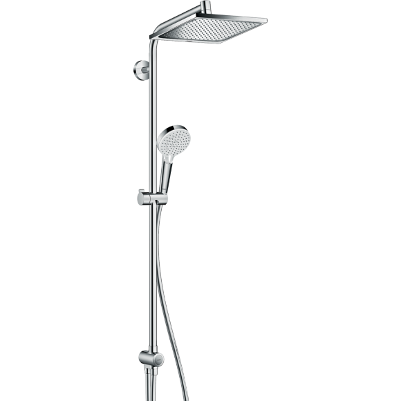 Душевая система hansgrohe Crometta E 240 1jet Showerpipe Reno EcoSmart 27289000 Душевая система hansgrohe Crometta E 240 1jet Showerpipe Reno EcoSmart 27289000