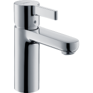 Смеситель hansgrohe Metris S для раковины со сливным гарнитуром, хром 31060000