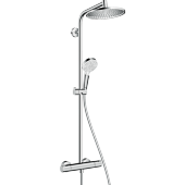 Душевая система hansgrohe Crometta S 240 1jet Showerpipe EcoSmart с термостатом 27268000 Душевая система hansgrohe Crometta S 240 1jet Showerpipe EcoSmart с термостатом 27268000