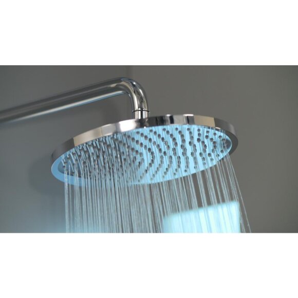 Душевая система hansgrohe Crometta S 240 1jet Showerpipe EcoSmart с термостатом 27268000 Душевая система hansgrohe Crometta S 240 1jet Showerpipe EcoSmart с термостатом 27268000