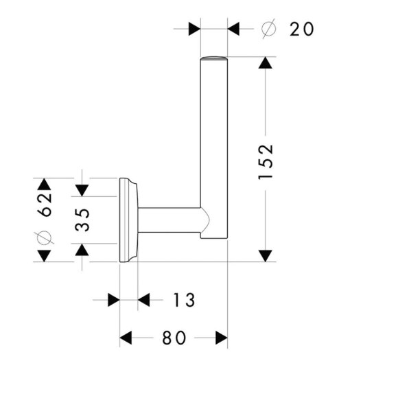 Держатель для запасных рулонов hansgrohe Logis Classic 41617000