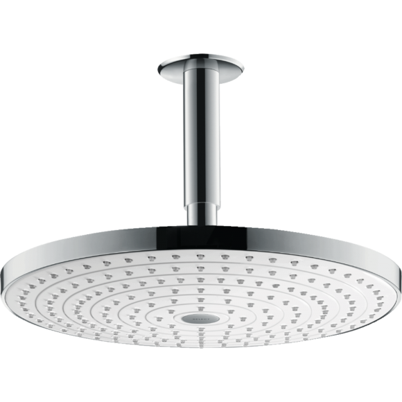 Верхний душ hansgrohe Raindance Select S 300 2jet потолочный, белый/хром 27337400 Верхний душ hansgrohe Raindance Select S 300 2jet потолочный, белый/хром 27337400