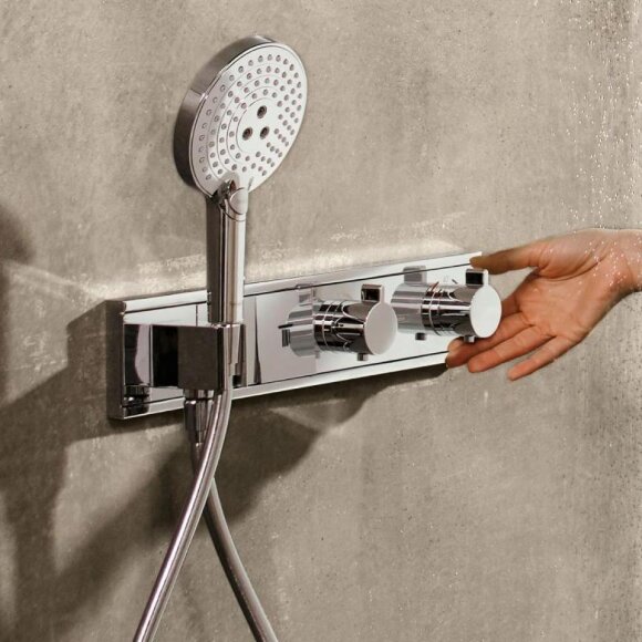 Термостат hansgrohe RainSelect для душа, белый/хром 15355400