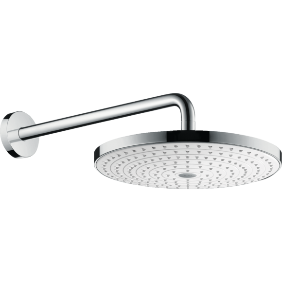 Верхний душ hansgrohe Raindance Select S 300 2jet с держателем 390 мм, белый/хром 27378400