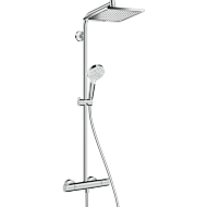 Душевая система hansgrohe Crometta Е 240 1jet Showerpipe с термостатом 27271000 Душевая система hansgrohe Crometta Е 240 1jet Showerpipe с термостатом 27271000