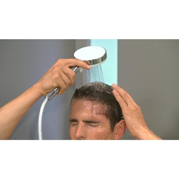 Душевая система hansgrohe Crometta Е 240 1jet Showerpipe с термостатом 27271000 Душевая система hansgrohe Crometta Е 240 1jet Showerpipe с термостатом 27271000