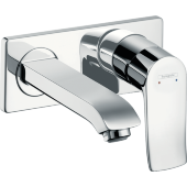 Смеситель hansgrohe Metris для раковины настенный, хром 31085000