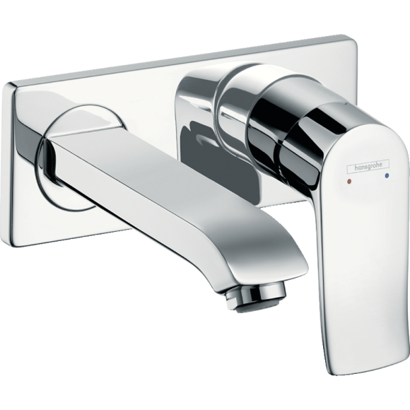 Смеситель hansgrohe Metris для раковины настенный, хром 31085000 Смеситель hansgrohe Metris для раковины настенный, хром 31085000