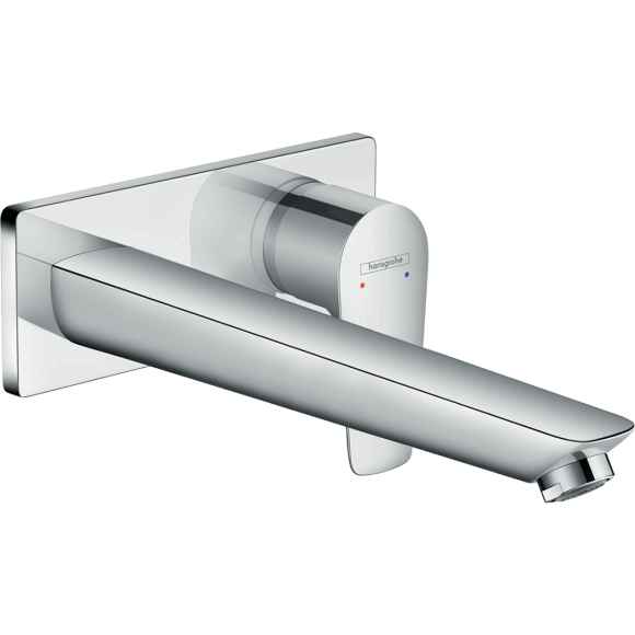 Смеситель для раковины hansgrohe Talis E настенный с длинным изливом, хром 71734000 Смеситель для раковины hansgrohe Talis E настенный с длинным изливом, хром 71734000