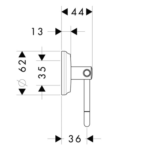 Держатель туалетной бумаги hansgrohe Logis Classic 41626000