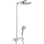 Душевая система hansgrohe Raindance Select E 300 2jet Showerpipe с термостатом, хром 27126000 Душевая система hansgrohe Raindance Select E 300 2jet Showerpipe с термостатом, хром 27126000