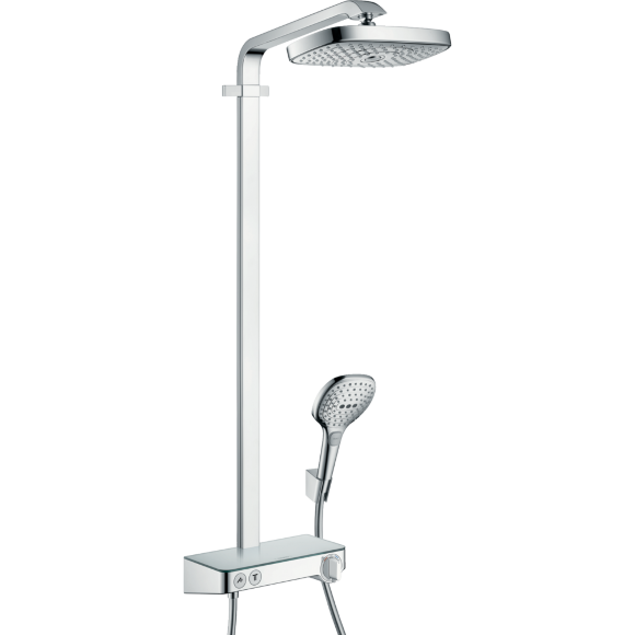 Душевая система hansgrohe Raindance Select E 300 2jet Showerpipe с термостатом, хром 27126000 Душевая система hansgrohe Raindance Select E 300 2jet Showerpipe с термостатом, хром 27126000