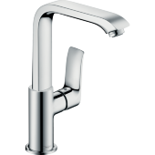 Смеситель hansgrohe Metris для раковины с поворотным изливом и сливным клапаном Push-Open, хром 31187000 Смеситель hansgrohe Metris для раковины с поворотным изливом и сливным клапаном Push-Open, хром 31187000