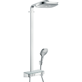 Душевая система hansgrohe Raindance Select E 300 3jet Showerpipe с термостатом, хром 27127000 Душевая система hansgrohe Raindance Select E 300 3jet Showerpipe с термостатом, хром 27127000