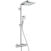 Душевая система hansgrohe Crometta Е 240 1jet Showerpipe EcoSmart с термостатом 27281000 Душевая система hansgrohe Crometta Е 240 1jet Showerpipe EcoSmart с термостатом 27281000