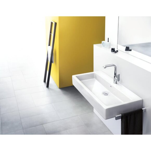 Смеситель hansgrohe Metris для раковины со сливным гарнитуром и поворотным изливом, хром 31087000 Смеситель hansgrohe Metris для раковины со сливным гарнитуром и поворотным изливом, хром 31087000