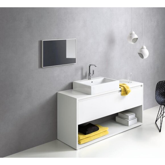 Смеситель hansgrohe Metris для раковины со сливным гарнитуром и поворотным изливом, хром 31087000 Смеситель hansgrohe Metris для раковины со сливным гарнитуром и поворотным изливом, хром 31087000