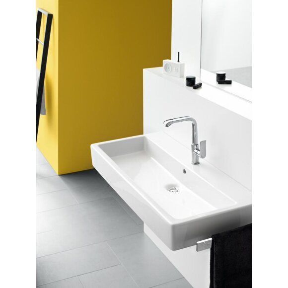 Смеситель hansgrohe Metris для раковины со сливным гарнитуром и поворотным изливом, хром 31087000 Смеситель hansgrohe Metris для раковины со сливным гарнитуром и поворотным изливом, хром 31087000