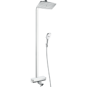Душевая система hansgrohe Raindance Select E 360 Showerpipe с термостатом для ванны, белый/хром 27113400 Душевая система hansgrohe Raindance Select E 360 Showerpipe с термостатом для ванны, белый/хром 27113400