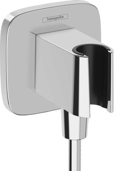 Подключение душевого шланга с держателем hansgrohe FixFit Q 26887000 Подключение душевого шланга с держателем hansgrohe FixFit Q 26887000