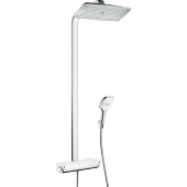 Душевая система hansgrohe Raindance Select E 360 Showerpipe с термостатом, белый/хром 27112400 Душевая система hansgrohe Raindance Select E 360 Showerpipe с термостатом, белый/хром 27112400