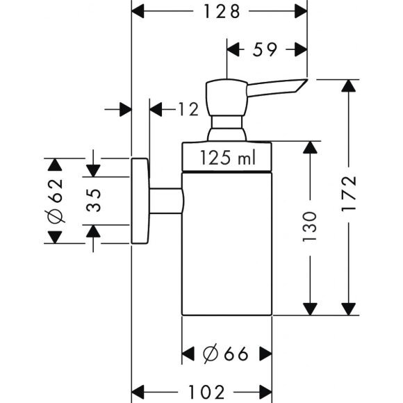 Диспенсер для жидкого мыла hansgrohe Logis 40514000