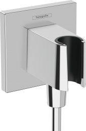 Подключение душевого шланга с держателем hansgrohe FixFit Square 26889000 Подключение душевого шланга с держателем hansgrohe FixFit Square 26889000