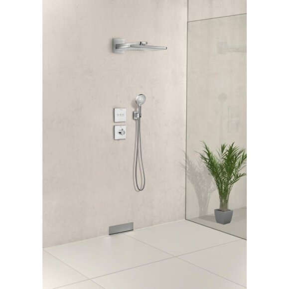 Термостат hansgrohe ShowerSelect Highflow для душа, стеклянный 15734400