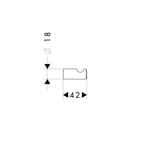 Крючок hansgrohe Logis Classic 41611000